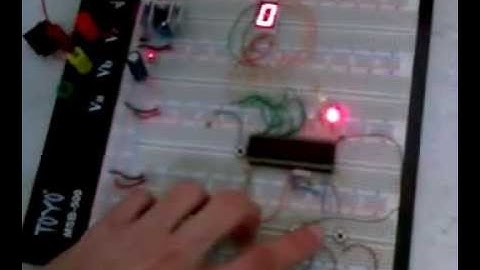 Contador 0 - 9 display 7