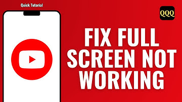 HOW TO FIX YOUTUBE FULL SCREEN NOT WORKING