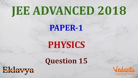 JEE ADVANCED 2018 Paper-1 Physics Q15 Para SCQ Ans C Dimensional analysis  Prateek Garg