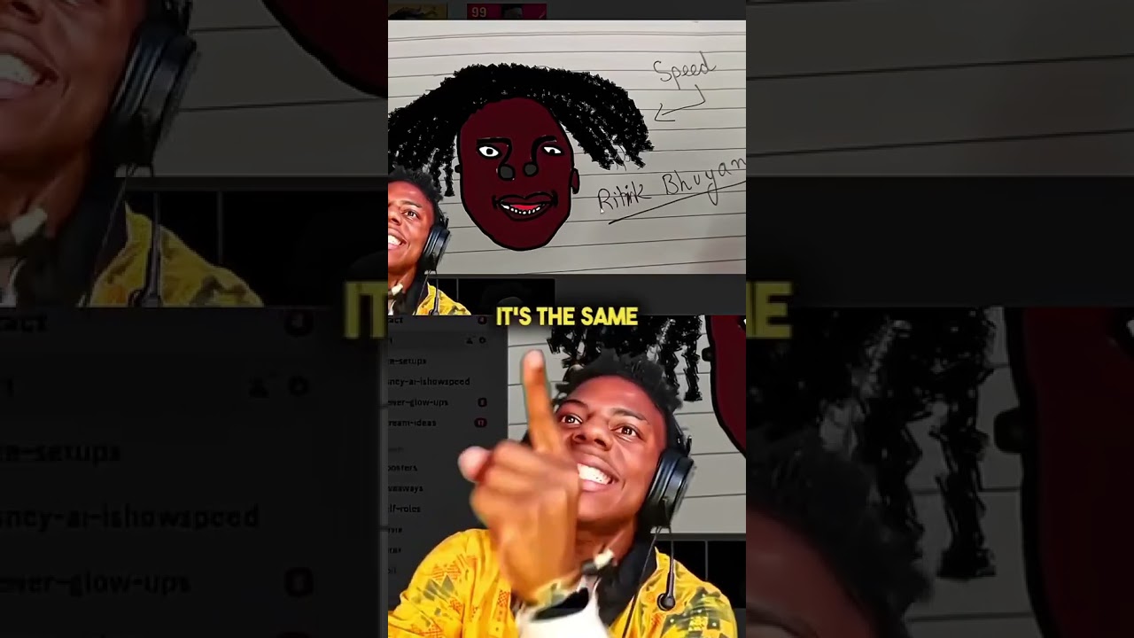 Ishowspeed reacts to Fan Art…😂💀 