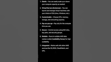 Important features of AWS EC2 #aws #cloudcomputing #cloud