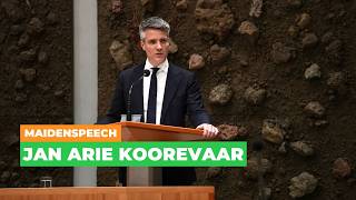 Maidenspeech Jan Arie Koorevaar