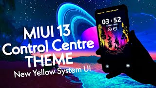 MIUI 13 Control Centre Theme For Any Xiaomi Devices | New Yellow System Ui Theme #miui13 screenshot 4