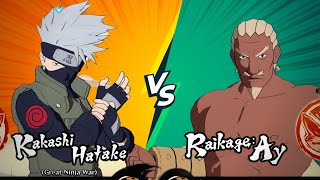 ᴴᴰ Kakashi Hatake: 6th Hokage vs Raikage : 4th Raikage (Com vs Com) Naruto Ninja Storm 4 #nuns4