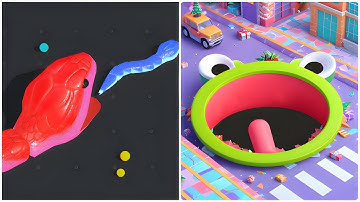 Snake Clash.io vs Hole.io - (All Max Level, ASMR Game), New Update