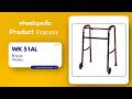 WK 51 AL-Bronze Aluminium Height Adjustable Walker with Wheel | Wheelopedia