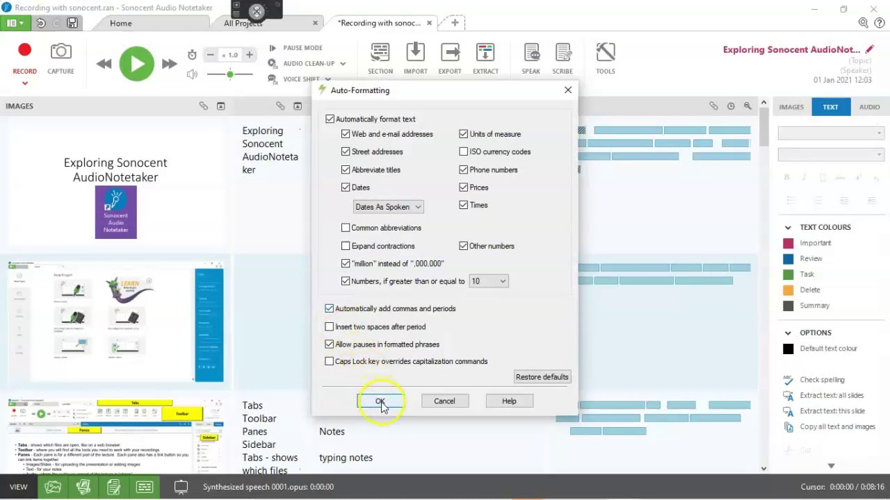 sonoset audio notetaker