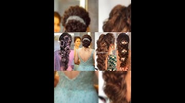 Fashionable hairstyles with lehenga 😍🔥🤯 #shorts #viral #trending #youtubeshorts #lehenga #hairstyle