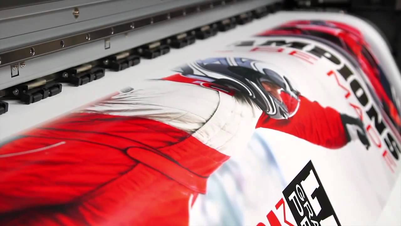 Roland SOLJET XF-640 High Speed Printing - YouTube