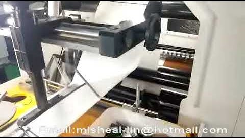 Automatic Sharp Bottom Paper Bag Making Machine with Plastic Window Function