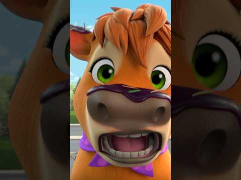this cow is afraid to take a bath! #shorts