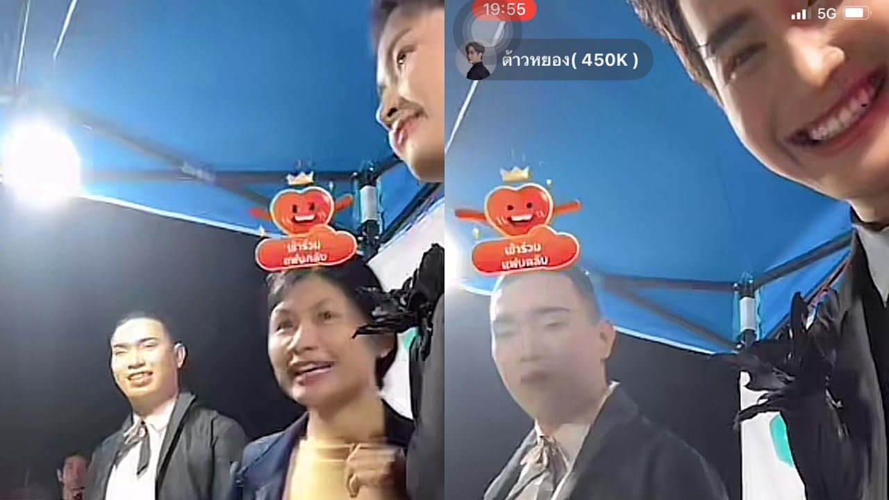 น่ารัก “ต้าวหยอง” สุดหล่อ ใกล้ชิดเอฟชี บู๊ทจำหน่ายสินค้าหน้าเวที 