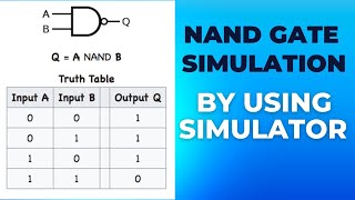 Nand gate simulation // gate simulator || digital electronics #gate #logicgates screenshot 5