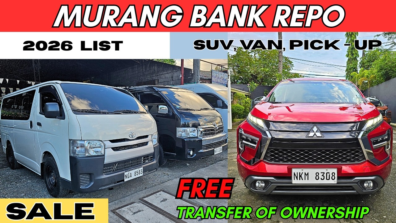 BILIHAN NG MGA PINAKAMURANG HATAK NG BANKO 2026 UP TO 50% OFF (PICK-UP, SUV, VAN) CHEAPEST REPO CARS