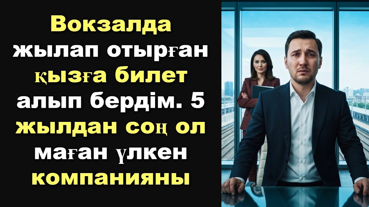 Вокзалда жылап отырған қызға билет алып бердім. 5 жылдан соң ол маған үлкен компанияны