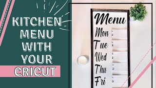DIY Kitchen Menu Board