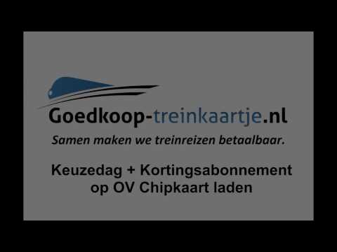 Keuzedag + Kortingskaart op OV Chipkaart Opladen