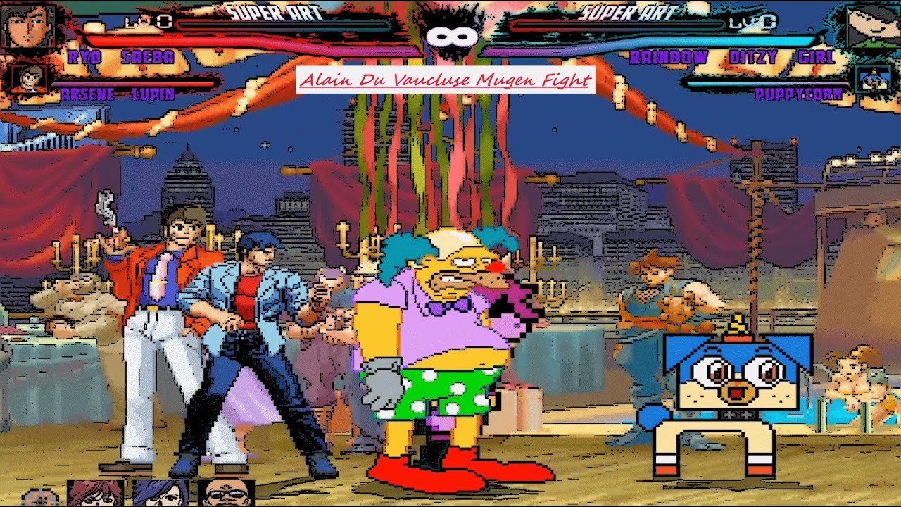 Mugen Ryo Saeba Lupin Susie Vs Numbuh 3 Puppycorn Krusty Request Youtube