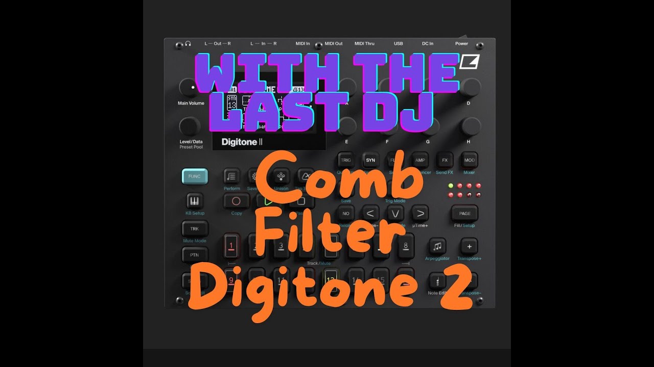 The Digitone 2 Comb Filter this is how too make Techno with the Comb ...