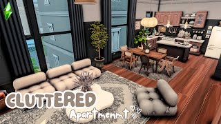 Sims 4  - A Cozy And Cluttered Apartment Speedbuild with CC 🏡✨