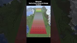 Minecraft Red to Gray to Green to Orange Gradient