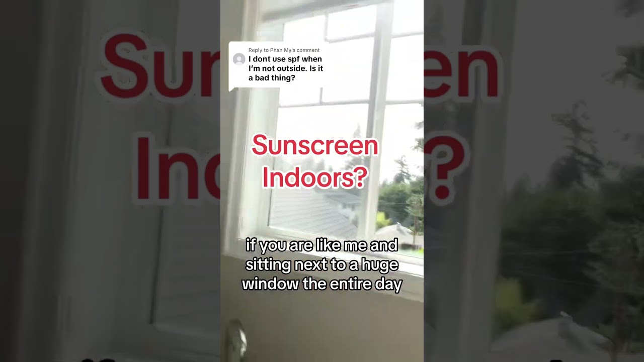 it depends! Glass windows block UVB but not UVA which still contributes to skin aging, damage