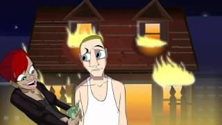 Eminem Ft Rihanna The Monster Cartoon Parody