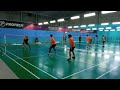 Badminton mens double open frendly match  ameer zainuddin  syazmil vs libas muazam  zulhairi