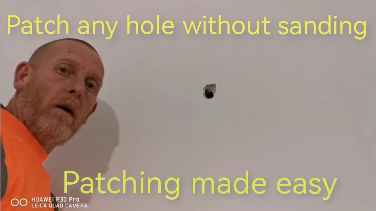 how I repair a small hole in a wall #plasterboard #drywallrepair - YouTube
