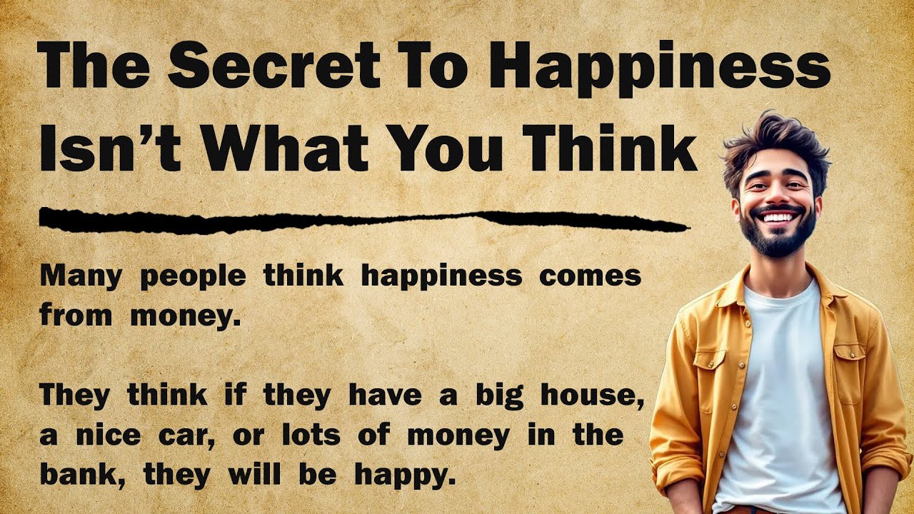 Секрет счастья не в том, что вы думаете 🤯| 9 шагов, которые всё меняют 🔥|| Учите английский ✅