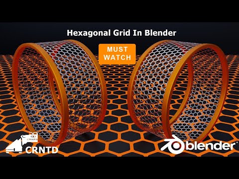Hexagonal Grid  Modeling In Blender | Blender Tutorial | Blender Hard Surface Modeling