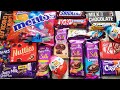 Satisfying  a lot of chocolates and some lots of candies opening asmr