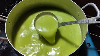 របៀបធ្វើទឹកសណ្តែកខៀវ//How to make mung bean milk recipe