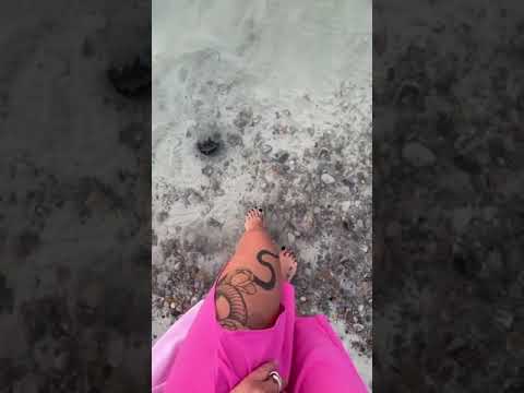 Feet in the water