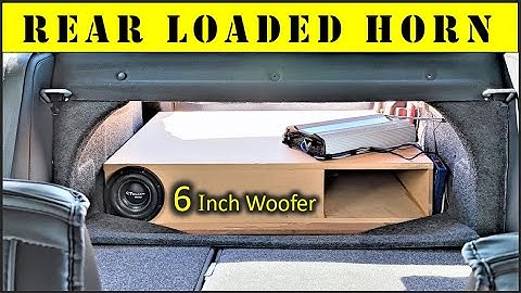 How To Properly Build A Horn Enclosure For Car Audio -  6 Inch Subwoofer - SPL Test + Demo