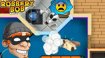 Robbery Bob 2 | Angry Dog Costume Vs Mario Ghost | Part 7
