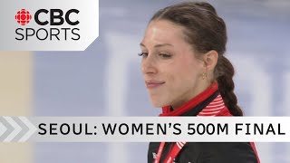 Canadas Brunelle captures silver in the womens 500m short track event in Seoul | #CBCSports