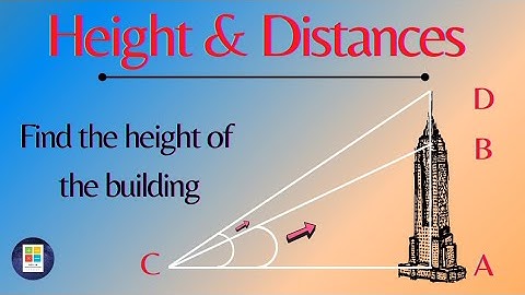 Find the height of the building | Heights and distances