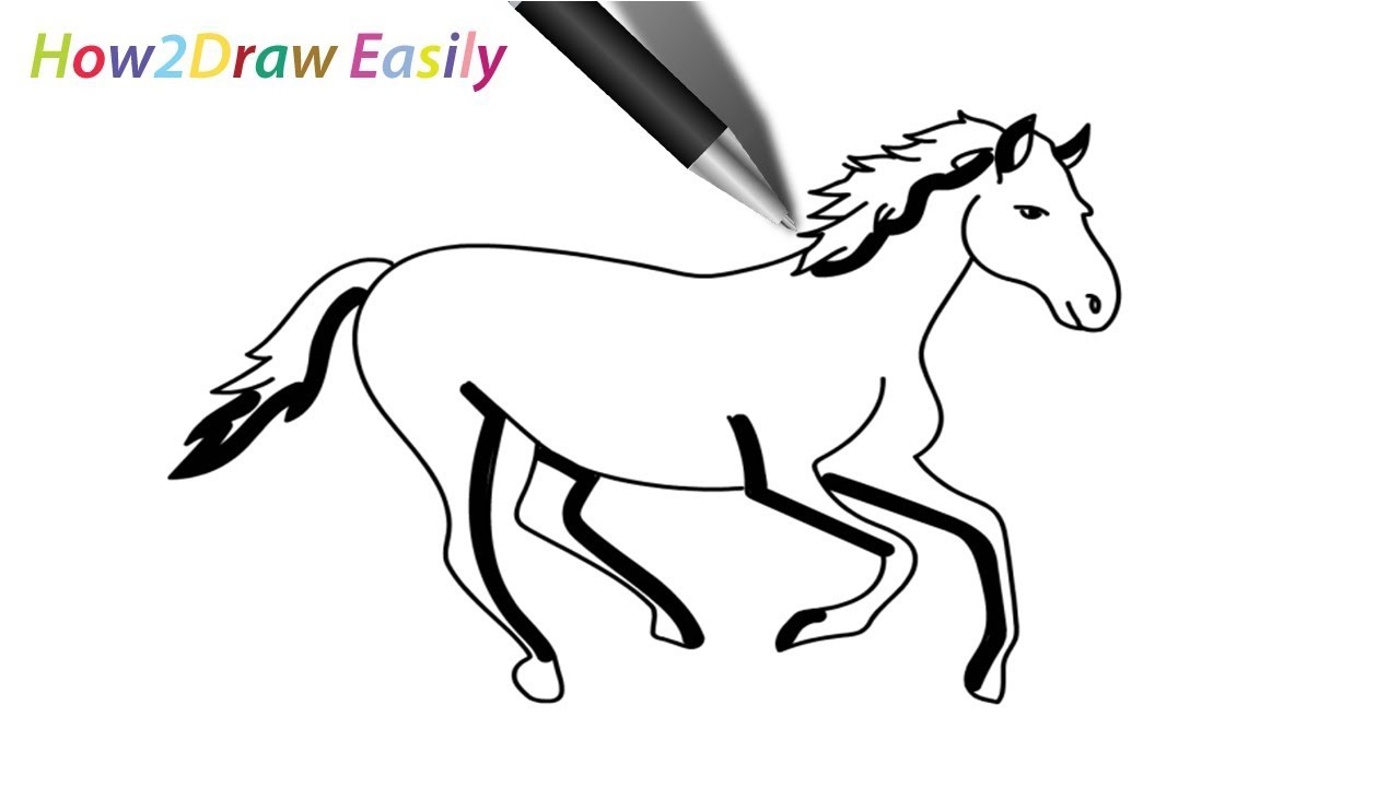 33++ Easy pictures to draw of a horse ideas