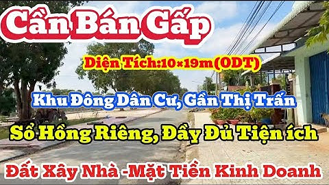 Đất Mặt Tiền Kinh Doanh/Tại Tân Hưng Tỉnh Tây Ninh 👉 LH0335535649 