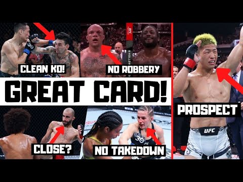 UFC Singapore Event Recap Holloway vs Korean Zombie Full Card Reaction &amp; Breakdown