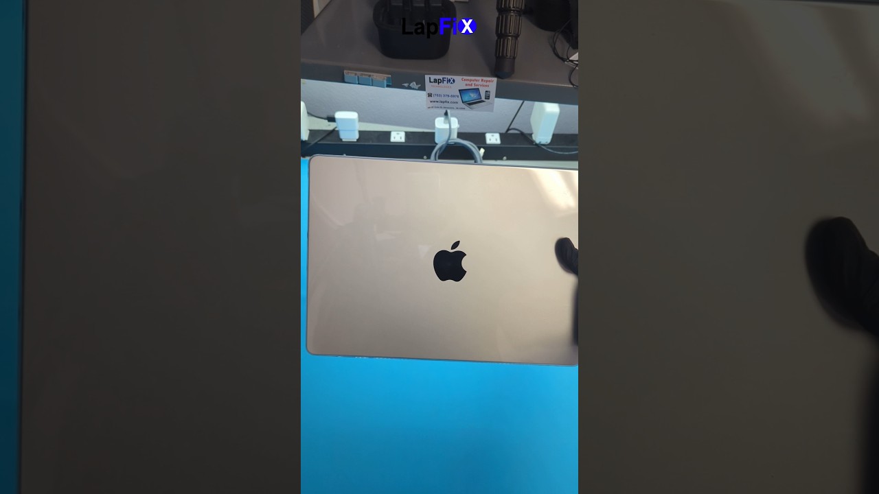 A Bottle Of Water Spilled On This M4 MacBook Pro
