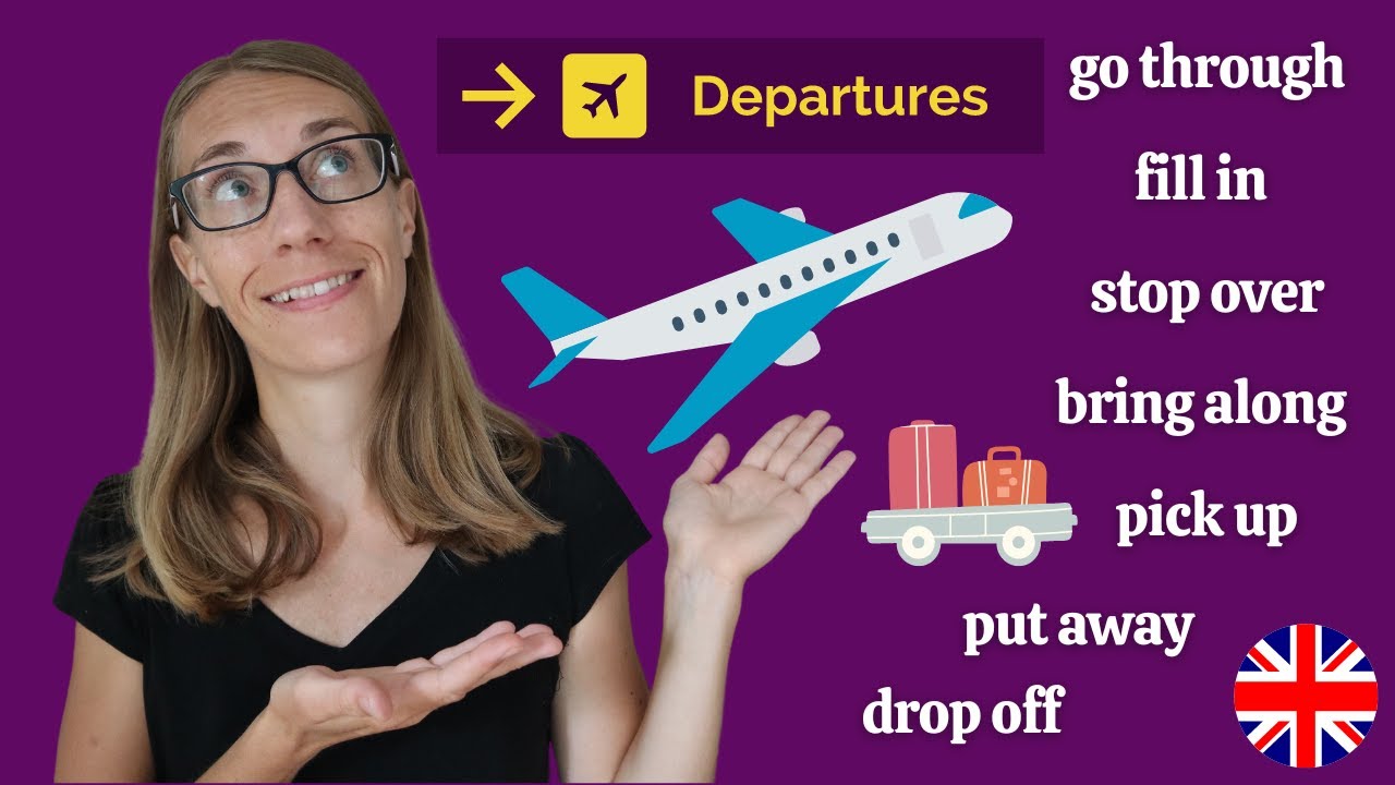 7 frázových sloves, která se budou hodit na letišti a v letadle - YouTube