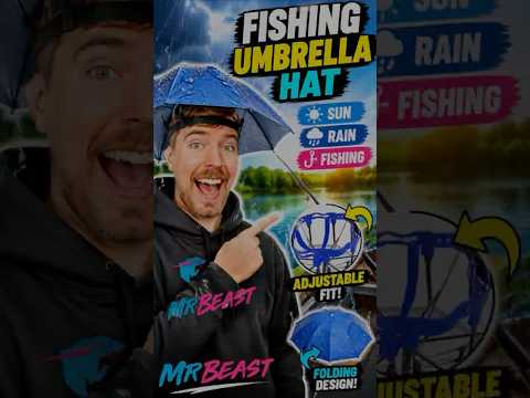 Sun + Rain Protection on Your Head ☀️☔ The Coolest Fishing Gadget Ever 🎣#ytshorts