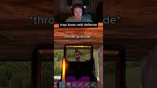 Trap Base Raid Defense #rust #rusttrapbase #shorts