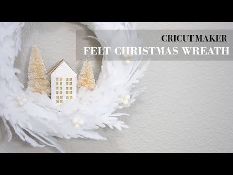 Video: Christmas Wreath With Felt Figures