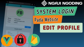 cara membuat sistem login website sekolah #15 - edit profile