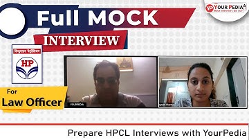 HPCL HR Mock Interview of Law Officers | HPCL Interview guidance with YourPedia