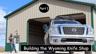 Building a knife shop part 1- Rough in electric and plumbing