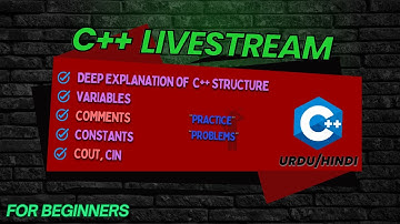 C++ 1.2 -  VARIABLES, COUT, CIN, COMMENTS   ||   LEARN C++ PROGRAMMING LIVE   ||  URDU/HINDI